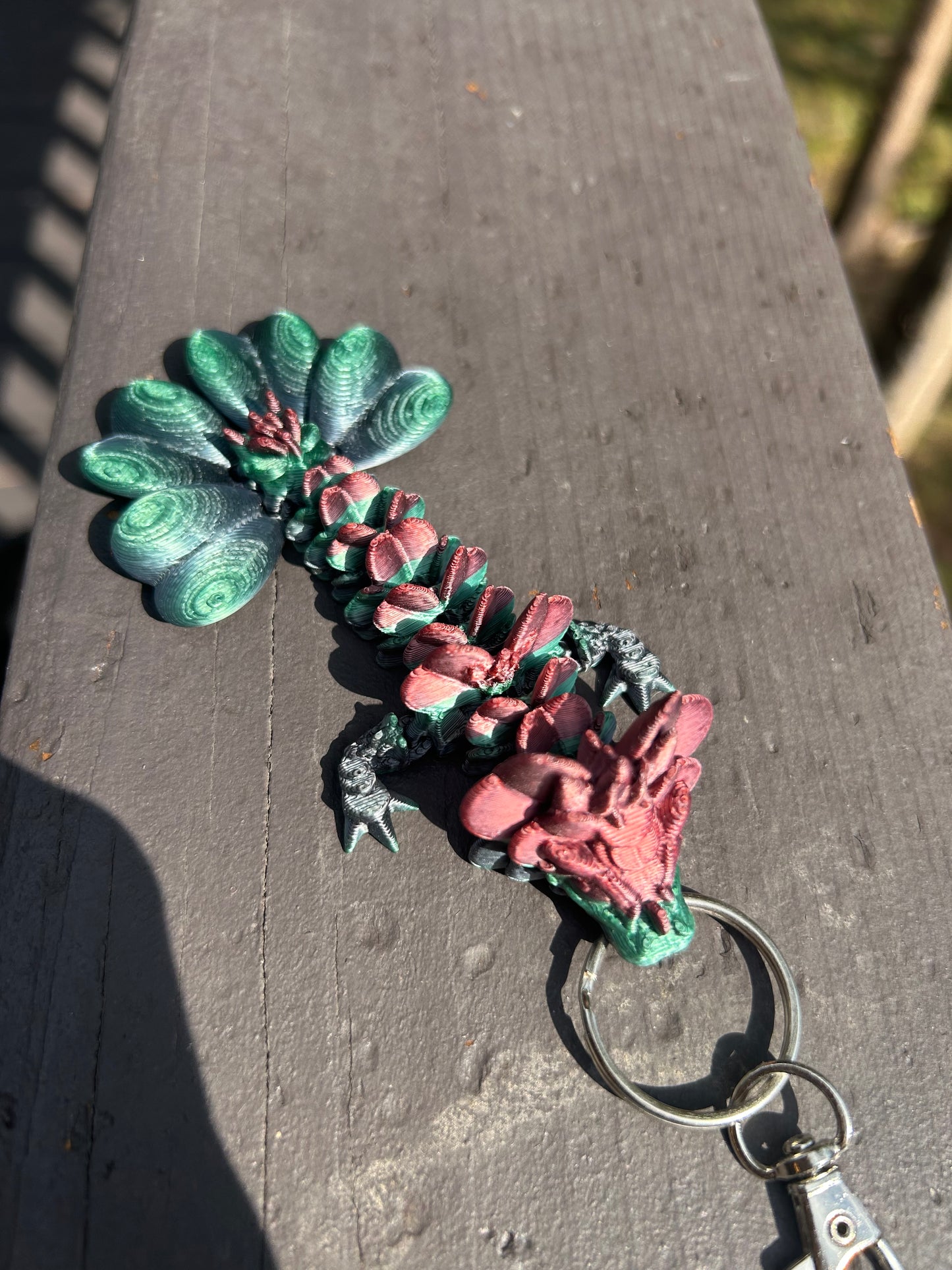 Clover Dragon Tadling Keychains