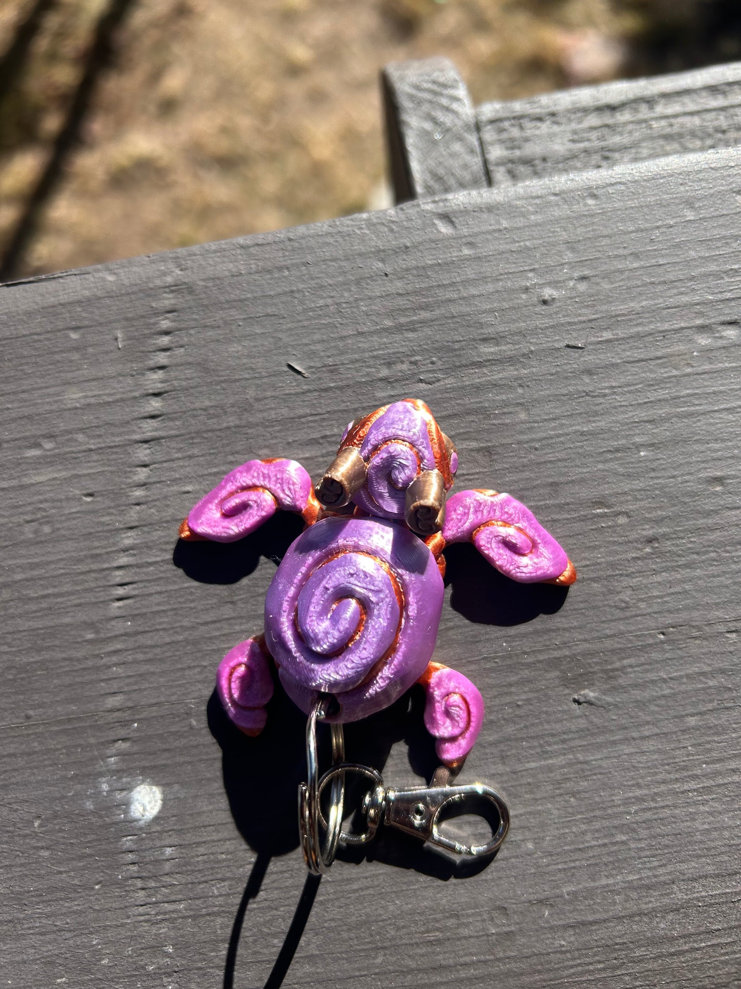 Cinnaswirl Turtle Keychains