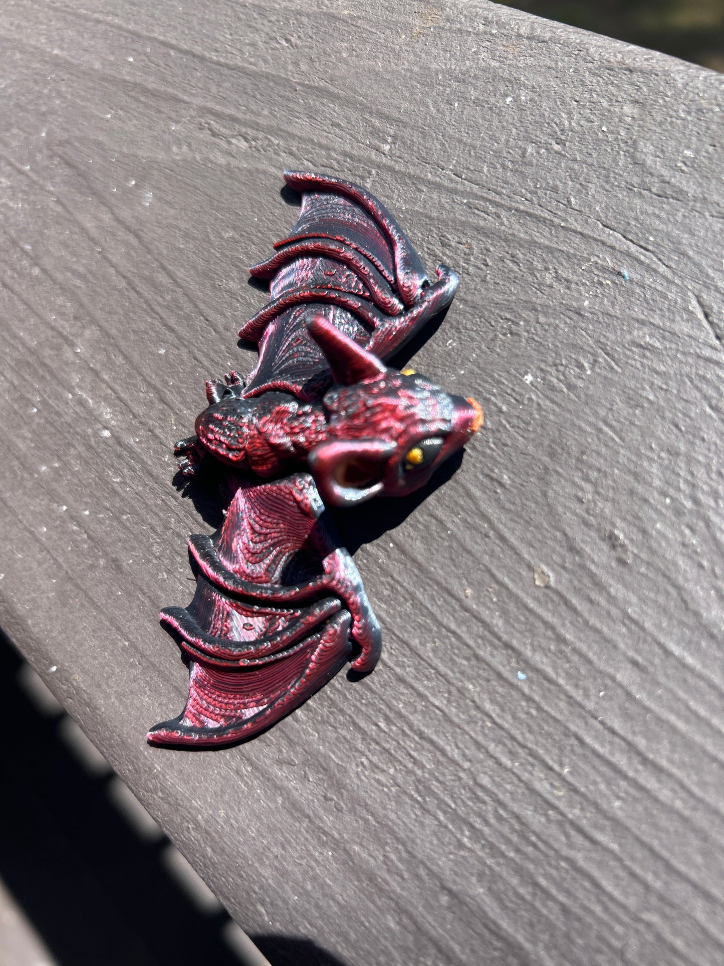 Tiny, Articulated Bat Magnets