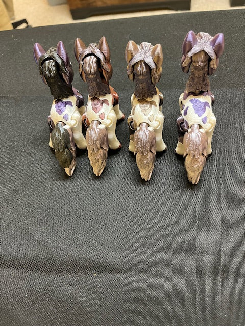Tiny Dark Paint Horses